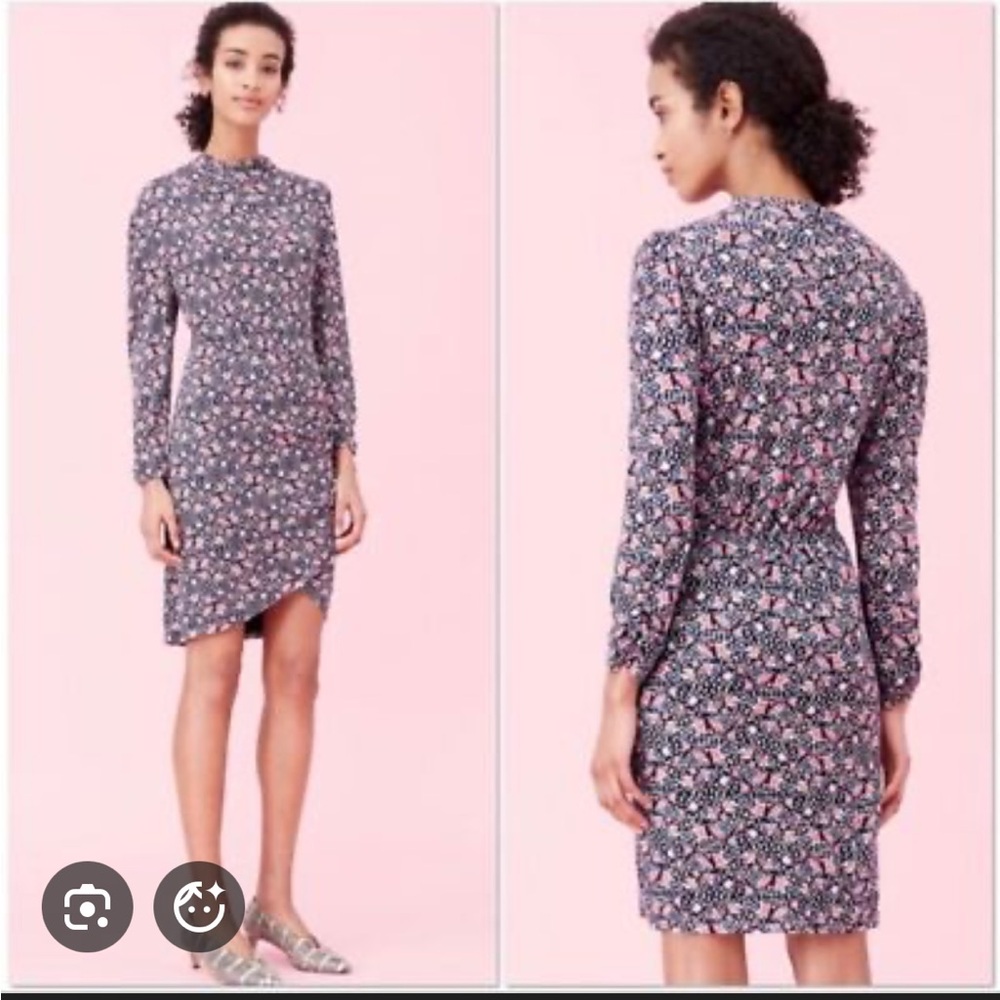 NWT Rebecca Taylor Floral Twilight Bloom Jersey Dress  extra large / large